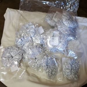 Hair scrunchies (silver)